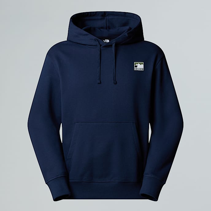 Mountain Logo relaxt geschnittener Kapuzenpulli fr Herren TNF Summit Navy HERO