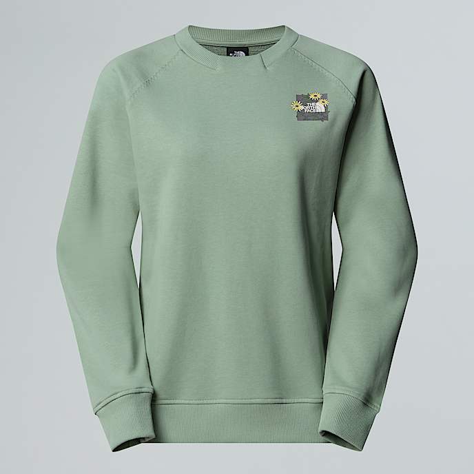 Womens Connect Relaxed Graphic Sweatshirt TNF Slate Moss HERO