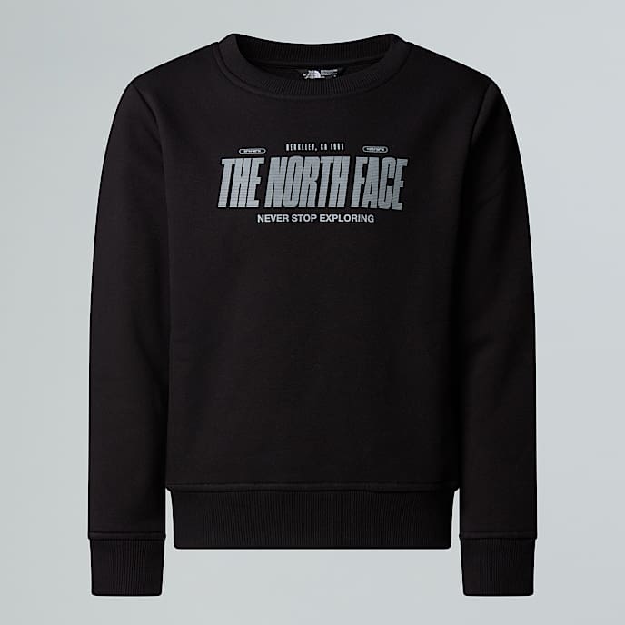 Logo reflektierendes relaxt geschnittenes Sweatshirt fr Jungen TNF TNF Black HERO