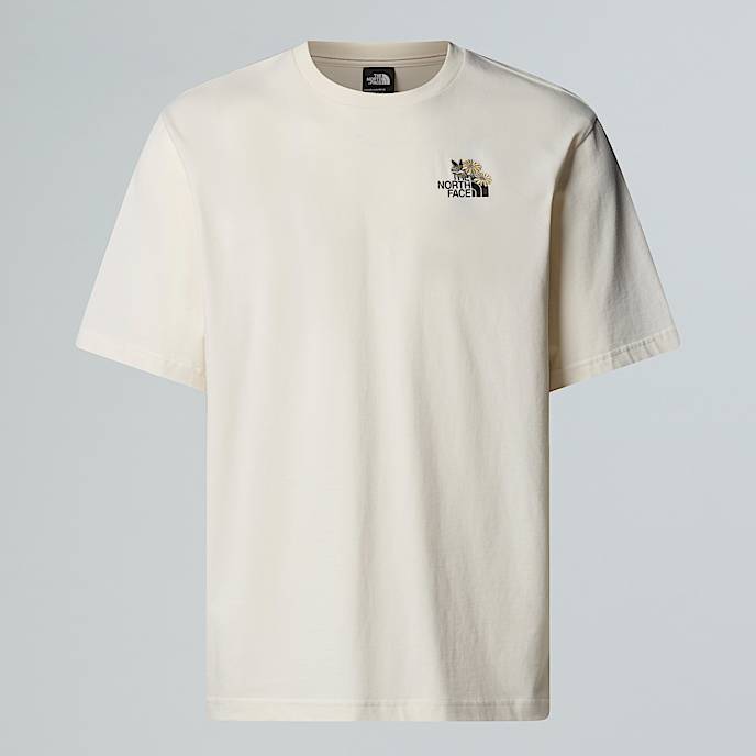 Camiseta holgada con estampado floral Dome con unisex TNF White Dune HERO