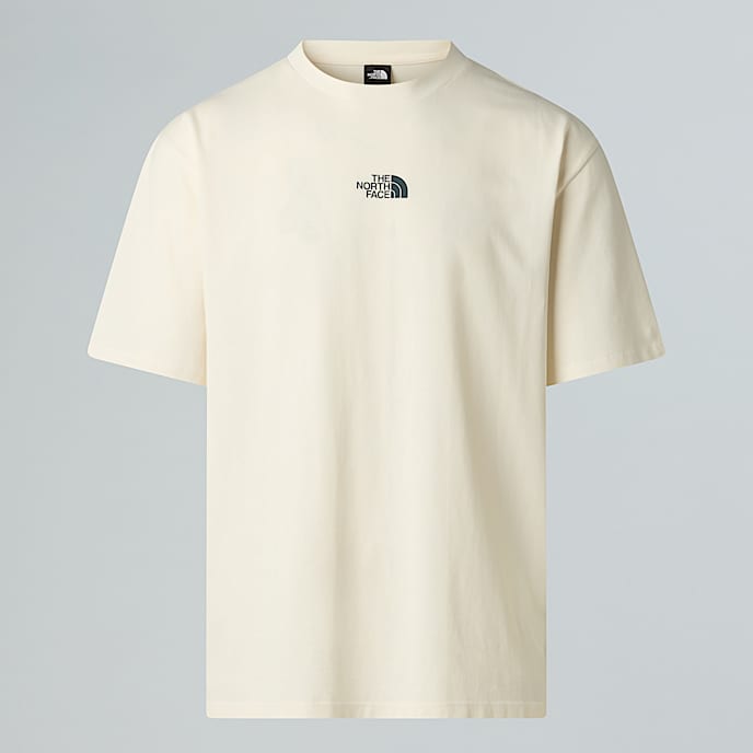 Tshirt oversize Mountain Fun unisexe TNF White Dune HERO