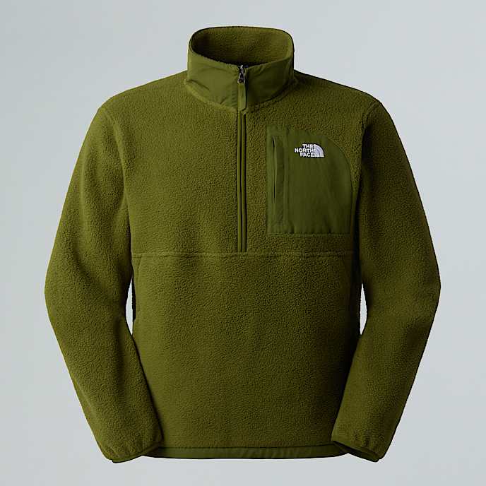 Mens Yumiori OffPeak 12 Zip Fleece Jacket TNF Woodland GreenWoodland Green HERO