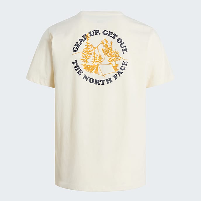 Camiseta recta Gear Up para hombre TNF White Dune HERO