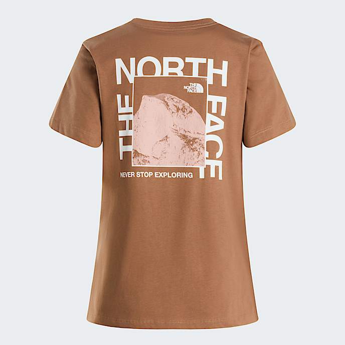Womens Half Dome Printed Regular TShirt TNF Latte HERO
