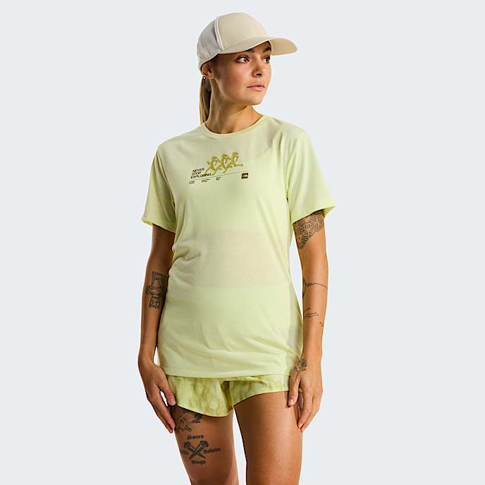 Bitmap Silhouet Graphic Tshirt voor dames TNF Lemon Mist HERO