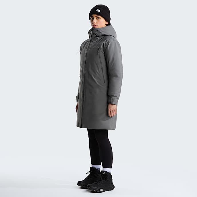 Parka in piumino TNF Range da donna TNF Smoked Pearl HERO