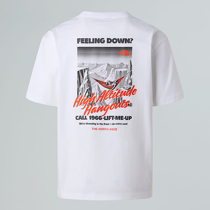 TNF Adventure Relaxed Tshirt voor heren TNF White DuneMandarin Red HERO