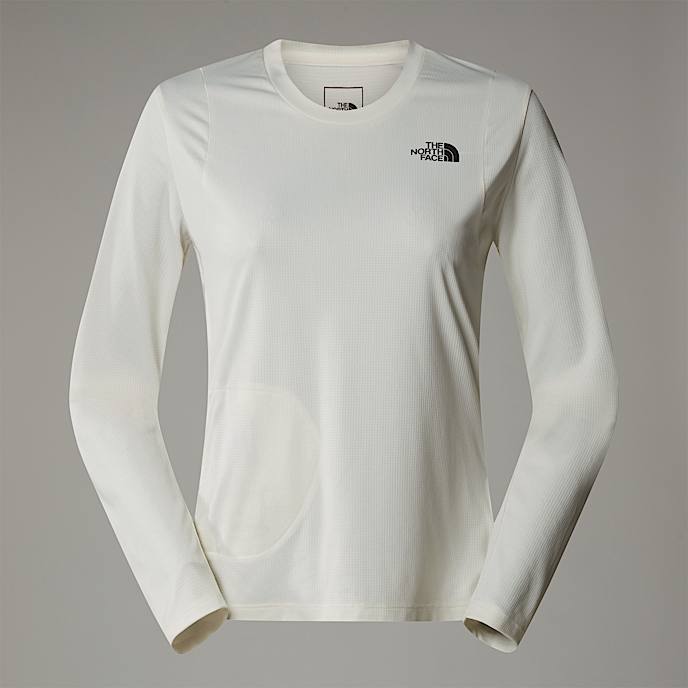 Womens LIGHTRANGE Packable LongSleeve TShirt TNF White Dune HERO