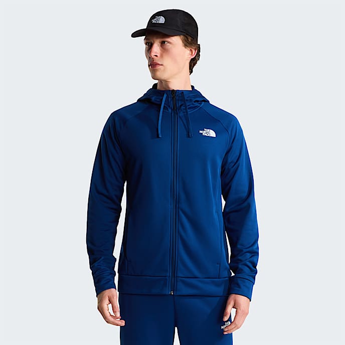 Mska bluza z kapturem i zamkiem na caej dugoci Reaxion 20 TNF Estate Blue Dark Heather HERO