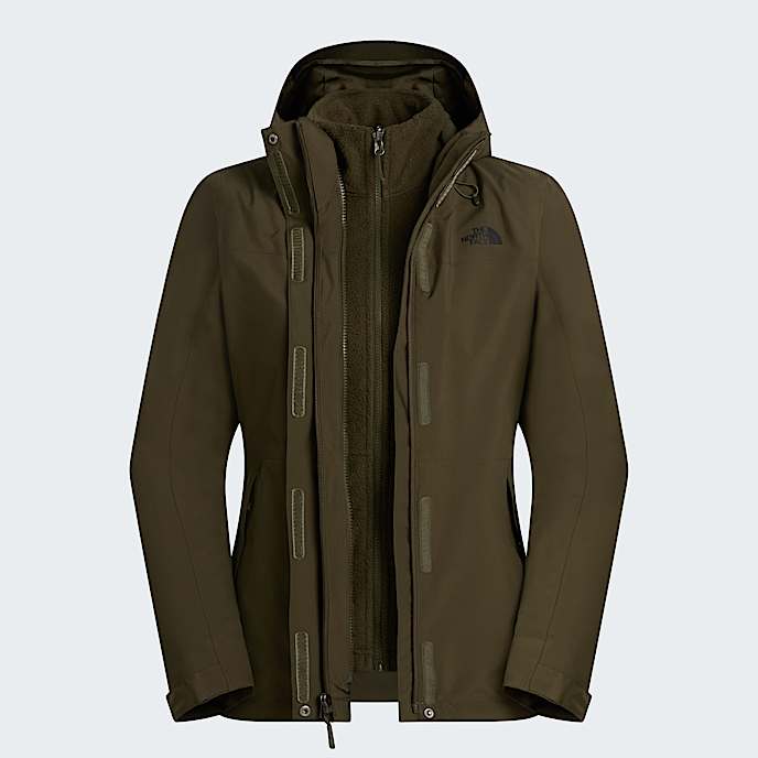 Womens Toro Peak Triclimate Jacket TNF New Taupe Green ALT20