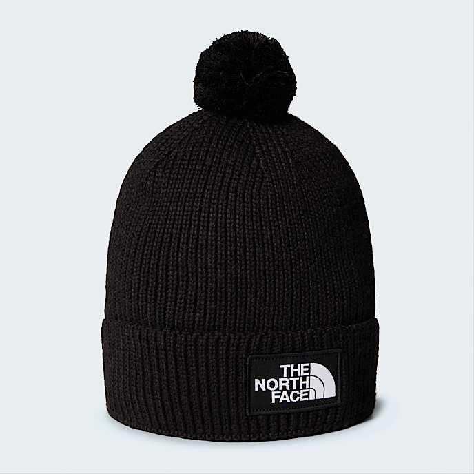 TNF Logo Box Pom Beanie TNF TNF Black HERO