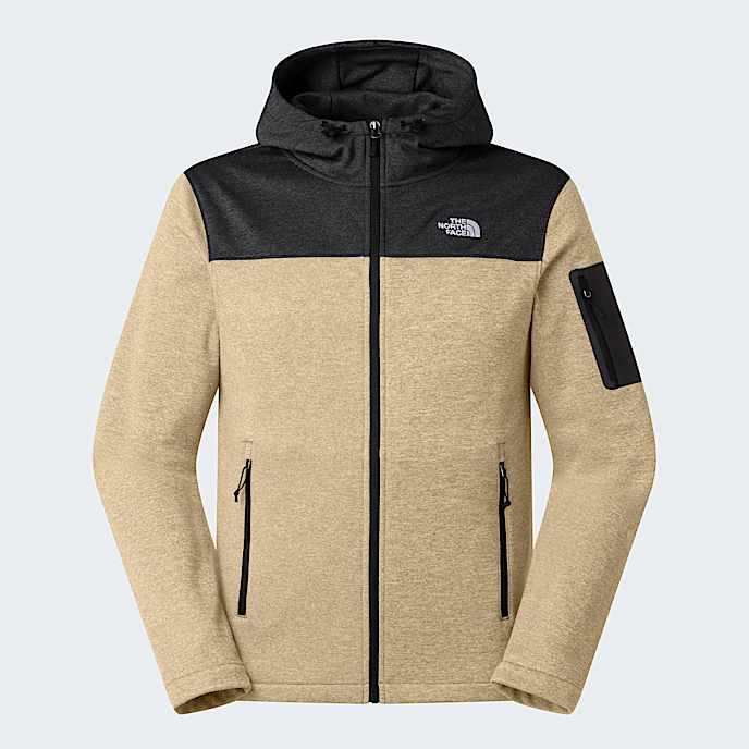 Mens Tech Emilio Fleece Jacket TNF TNF Black HeatherKhaki ALT20