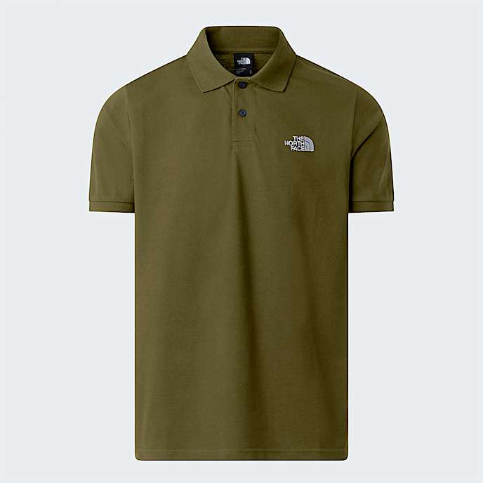 Mens Piquet Polo TShirt TNF Forest Olive ALT20