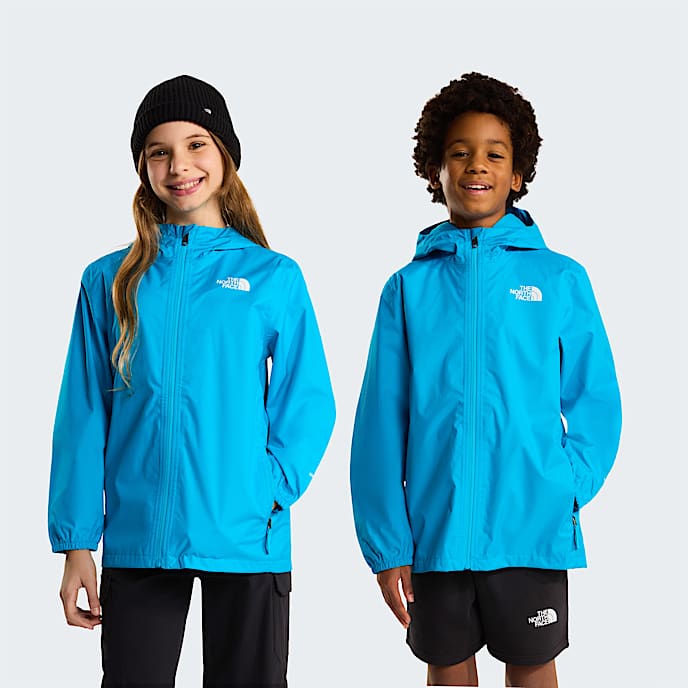 Teens Zipline Rain Jacket TNF Meridian Blue HERO