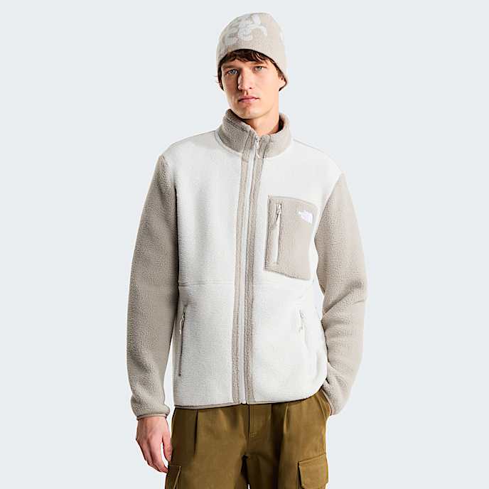 Mens Yumiori FullZip Fleece Jacket TNF Cumulus CloudStone Slab HERO