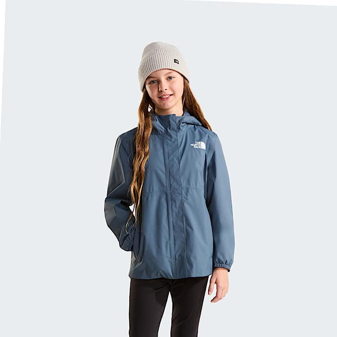 Girls Antora Rain Jacket TNF Granite Grey HERO