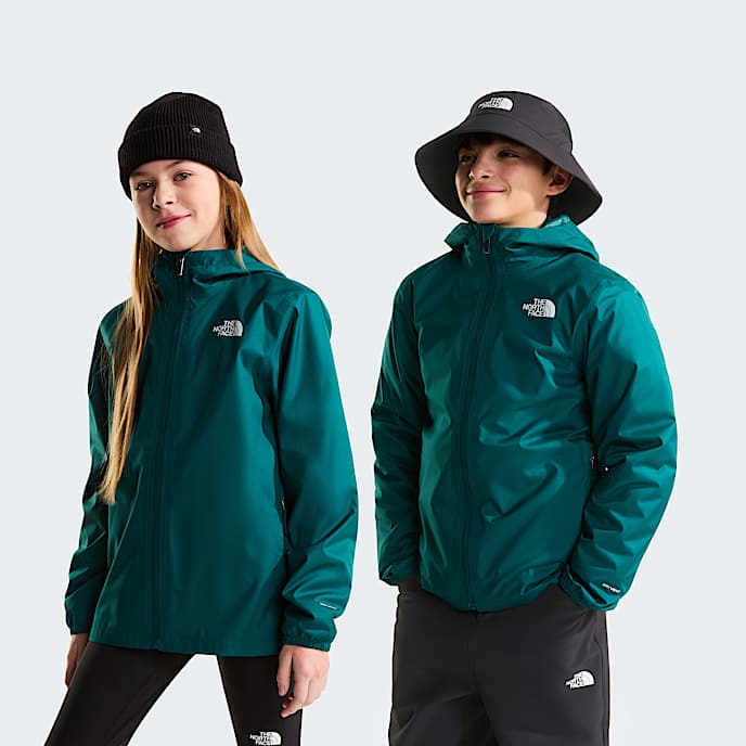Giacca da pioggia Zipline da ragazzi TNF Pacific Teal HERO