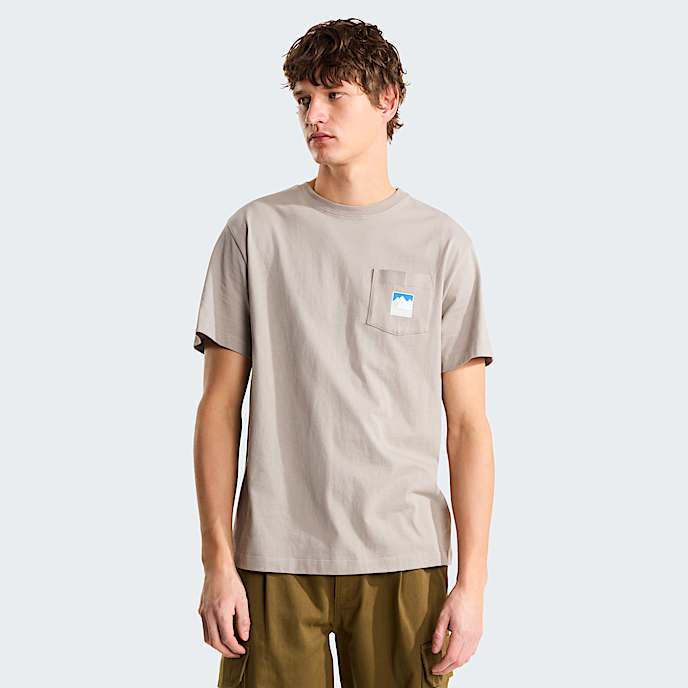 Tshirt Mountain Logo Relaxed con grafica da uomo TNF Stone Slab HERO