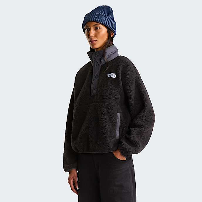 Damska kurtka polarowa z zapiciem na zatrzaski o dugoci 12 Cragmont TNF TNF BlackAnthracite Grey HERO