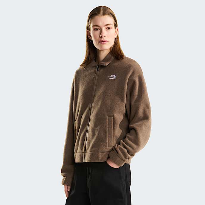 Damska kurtka polarowa z konierzem TNF Garnet Black Heather HERO