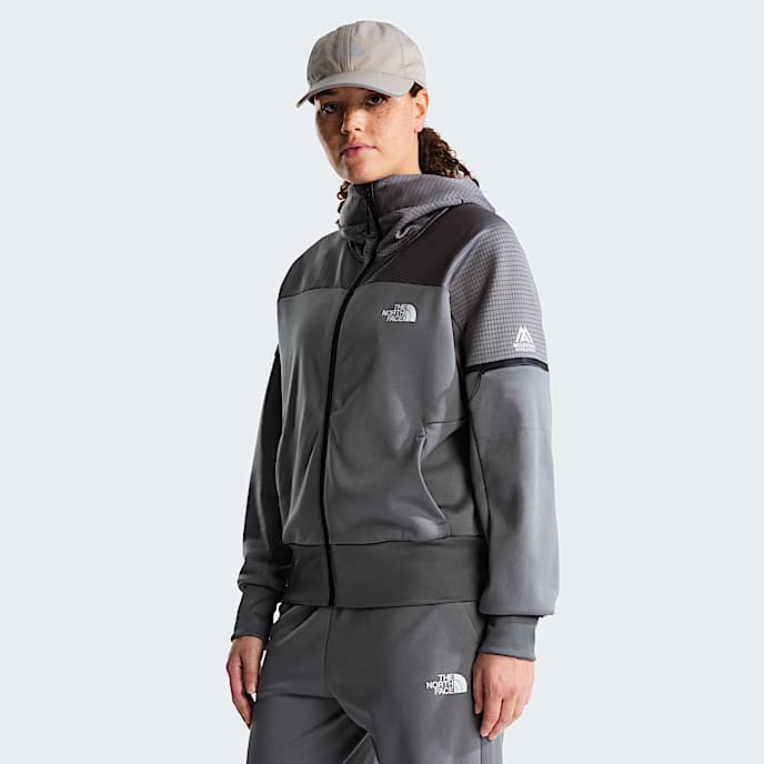 Womens Mountain Athletics Hooded Fleece 20 TNF Smoked Pearl HERO