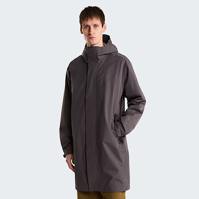 Mens New Nukabira Shell Parka TNF Anthracite Grey HERO