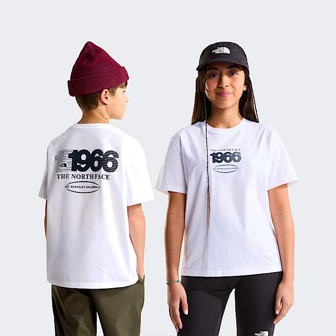 Teens Track Relaxed Graphic TShirt TNF TNF White HERO