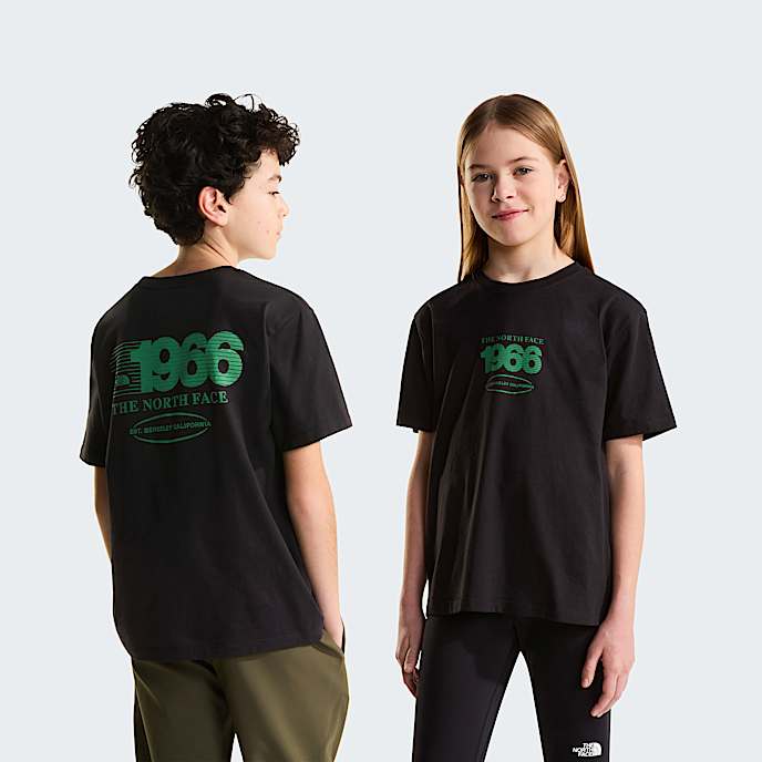 Teens Track Relaxed Graphic TShirt TNF TNF Black HERO