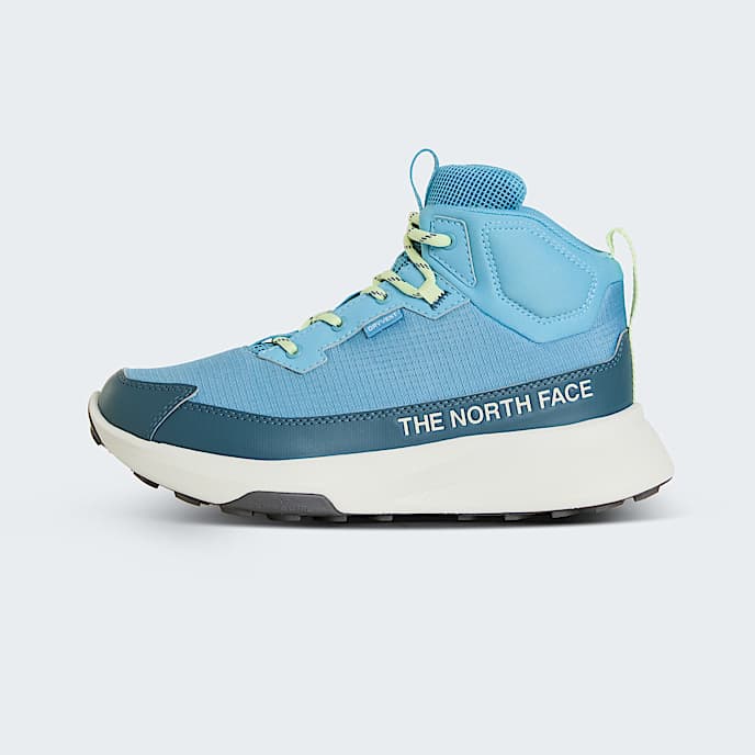 Teens Fastpack II Waterproof Hiking Boots TNF Frost GreyFizz Lime HERO