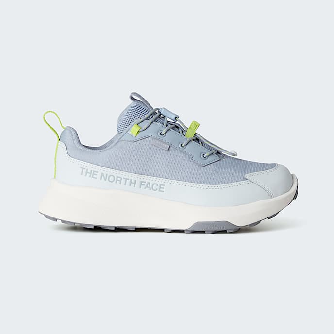 Teens Fastpack II Waterproof Hiking Shoes TNF Frost GreyFizz Lime HERO
