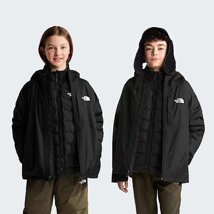 Teens Perrito 4In1 Hooded Jacket TNF TNF Black HERO