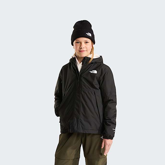 Girls Warm Antora Rain Jacket TNF TNF BlackTNF Black HERO