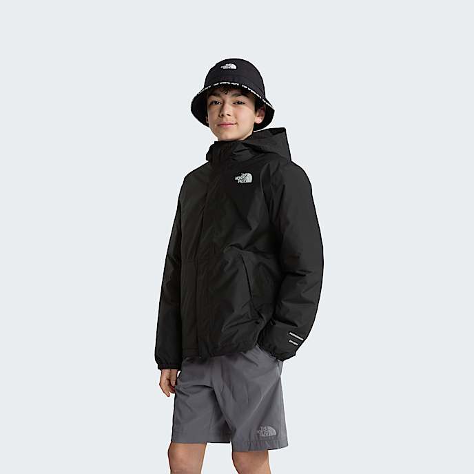 Giacca Impermeabile Bambina/Ragazzo A2Z 4 Kids® - Nera Con Pannelli Colore E Leggera