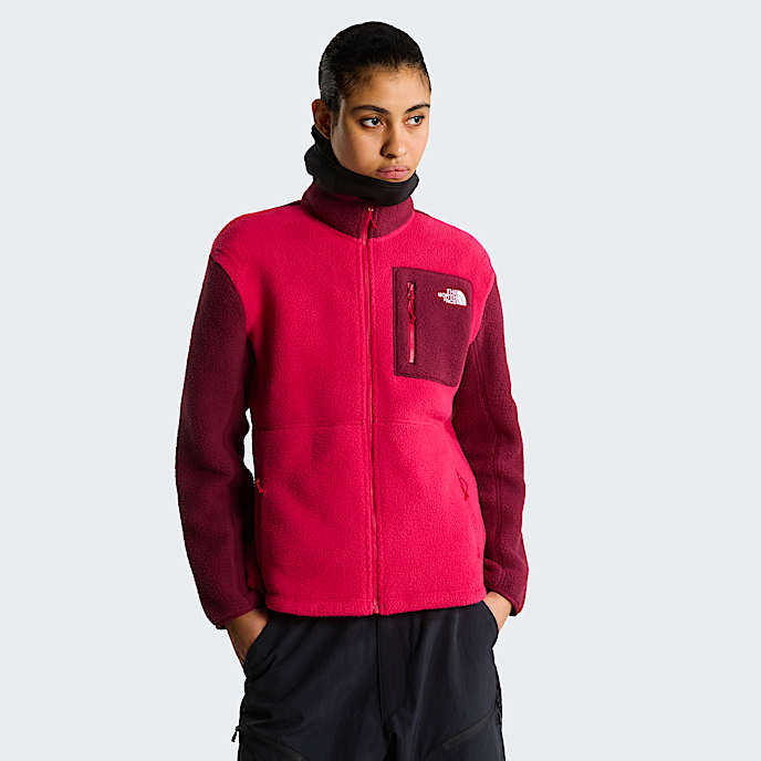 Giacca in pile Yumiori con cerniera integrale da donna TNF Lali GuranBurgundy Crush HERO