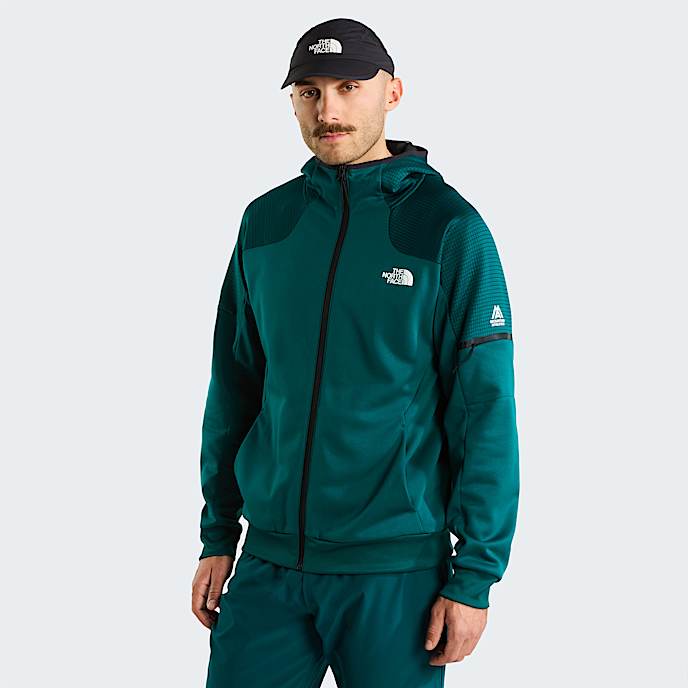 Mski polar z kapturem Mountain Athletics 20 TNF Pacific Teal HERO