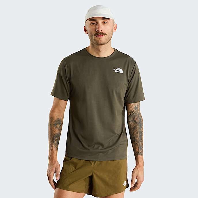 247 TShirt fr Herren TNF New Taupe Green HERO