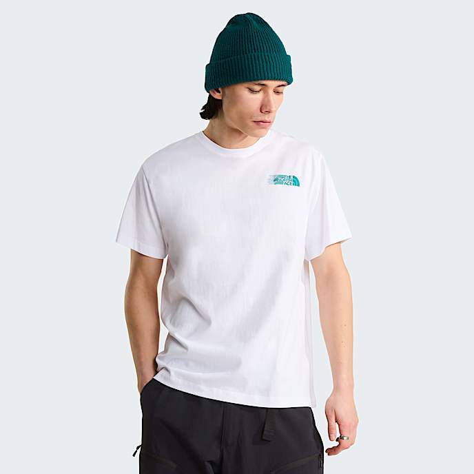 Mski luny Tshirt z grafik Retro Trail TNF TNF White ALT1