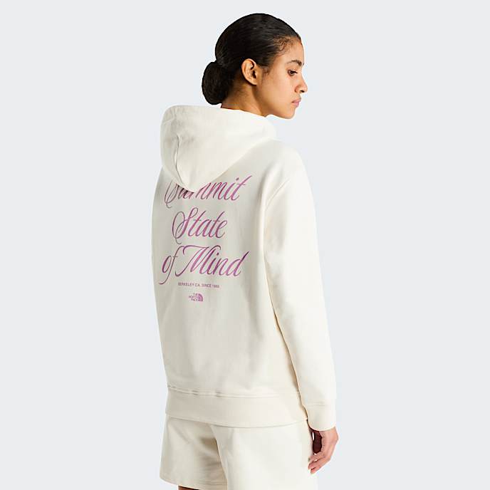 Relaxed Hoodie Inspire Exploration fr Damen TNF White DuneHushed Lavender HERO