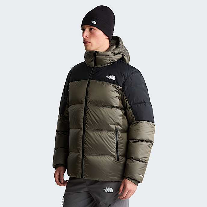 Mens Diablo Down 20 Hooded Jacket TNF Stone Slab Black HeatherTNF Black HERO
