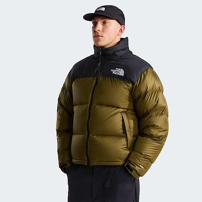 Mens 1996 Retro Nuptse Jacket TNF Caraway SeedTNF Black HERO