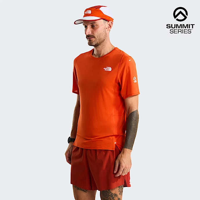 Summit High Trail Run TShirt fr Herren TNF Lava Red HERO
