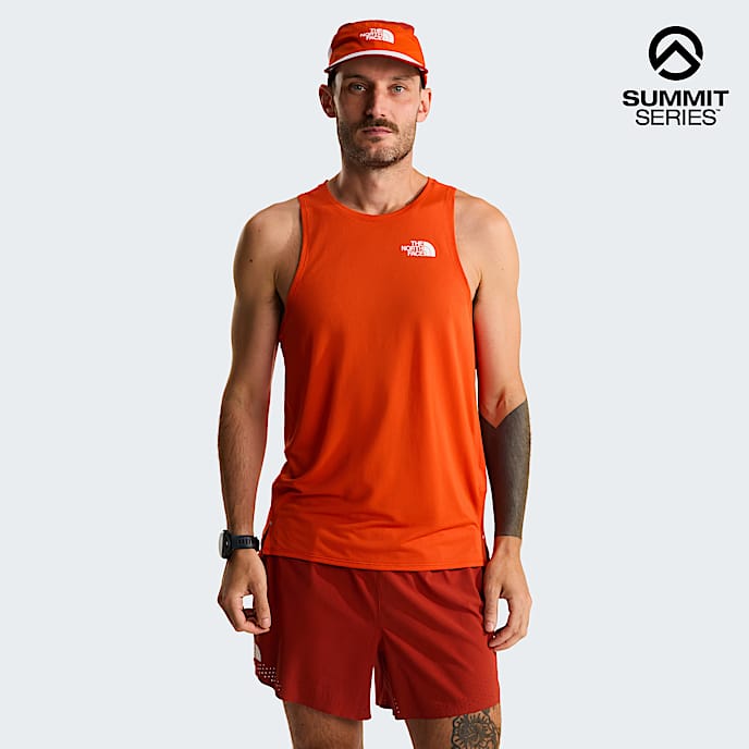 Summit High Trail Run Tank Top fr Herren TNF Lava Red HERO
