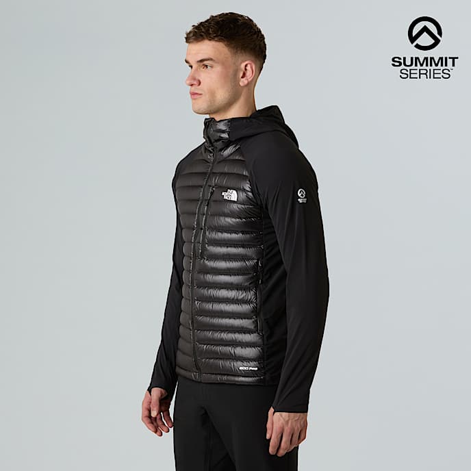 Mens Summit Breithorn Lightweight Hybrid Hooded Jacket TNF TNF Black HERO