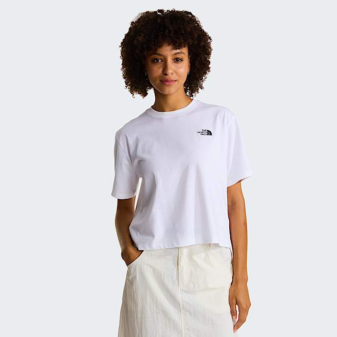 Tshirt curta descontrada Evolution Simple Dome para mulher TNF TNF White HERO