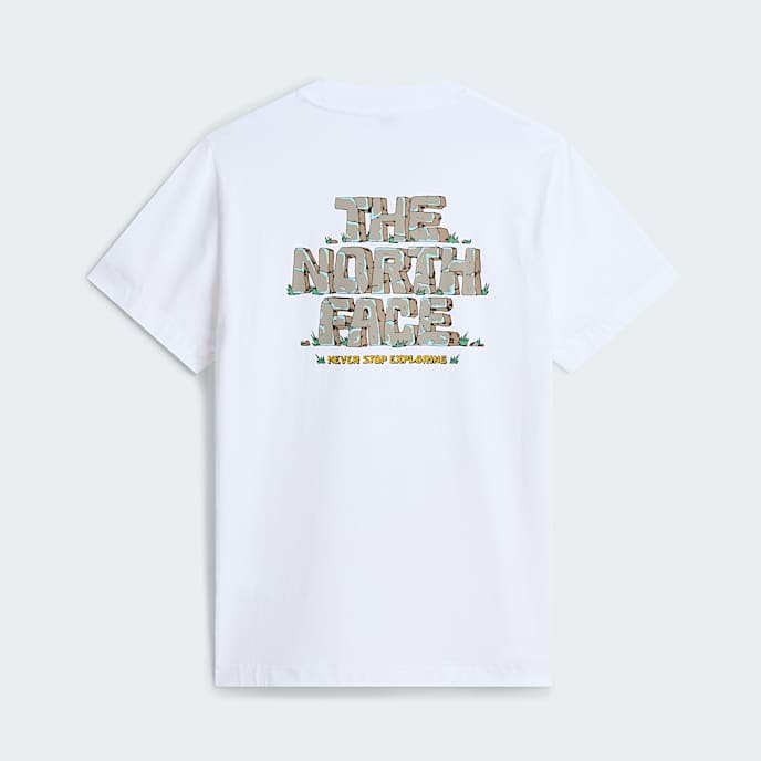 Camiseta grfica holgada con logotipo Stone unisex TNF TNF White HERO
