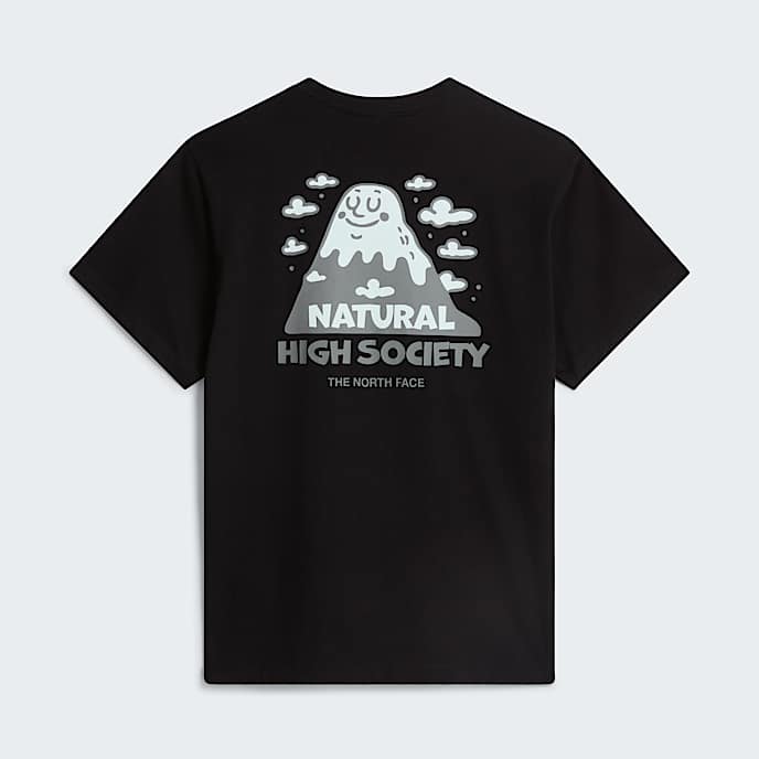 Camiseta holgada con estampado grfico Natural High Society unisex TNF TNF Black HERO