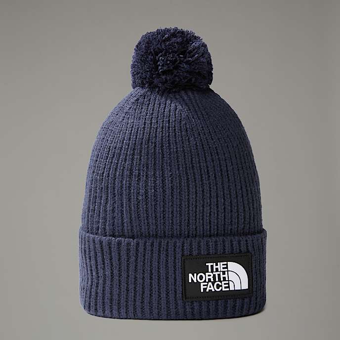 TNF Logo Box Pom Beanie - 1
