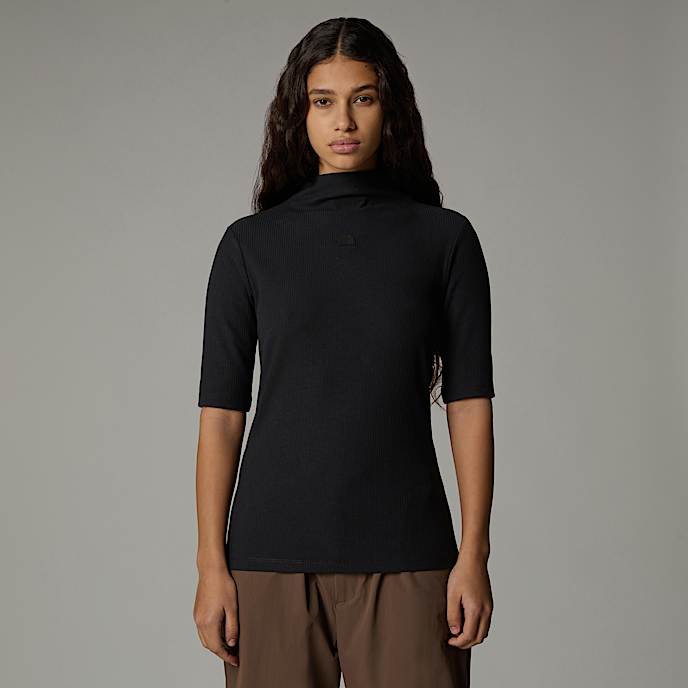 Women's Mock Neck T-Shirt - 1
