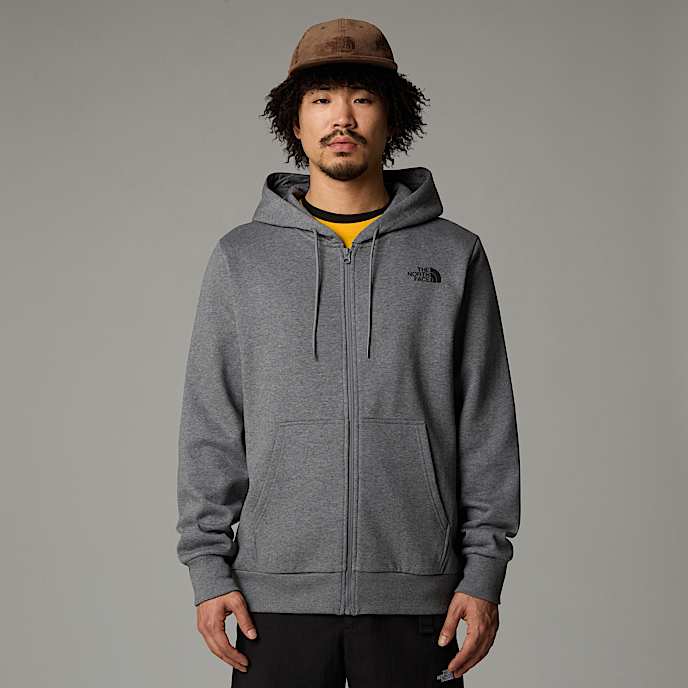 Sudadera con capucha y cremallera integral Simple Dome para hombre - 1
