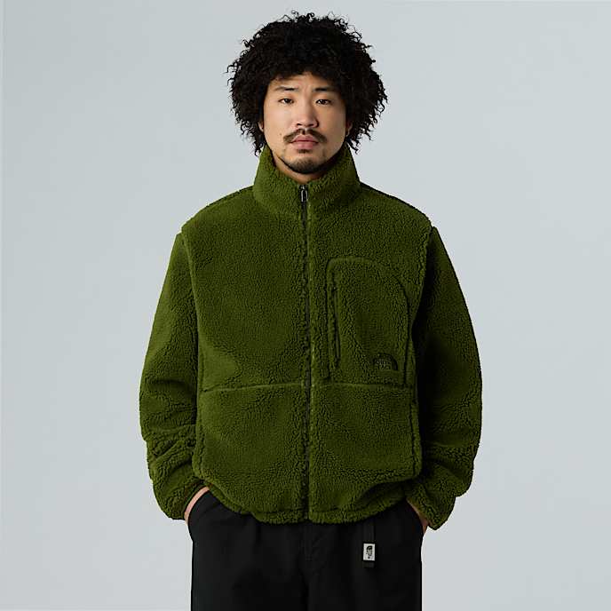 Casaco polar de pelo denso com fecho de correr integral para homem - 1